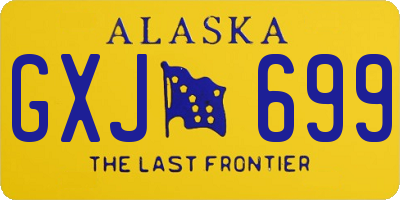 AK license plate GXJ699