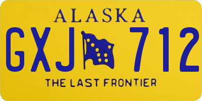 AK license plate GXJ712