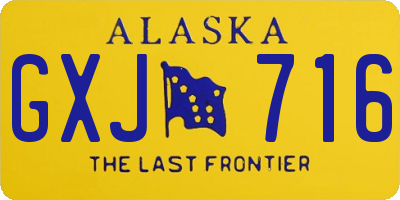 AK license plate GXJ716