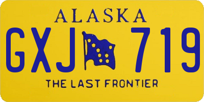 AK license plate GXJ719