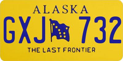 AK license plate GXJ732