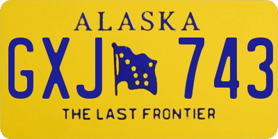 AK license plate GXJ743