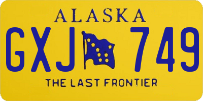 AK license plate GXJ749