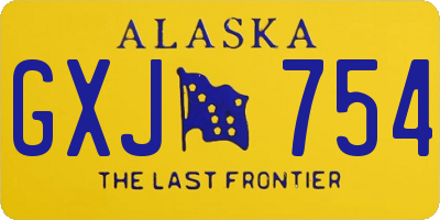 AK license plate GXJ754