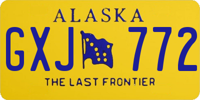 AK license plate GXJ772