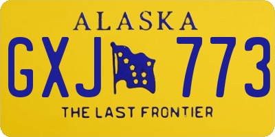 AK license plate GXJ773