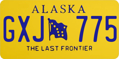 AK license plate GXJ775