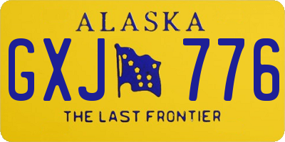 AK license plate GXJ776