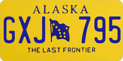 AK license plate GXJ795