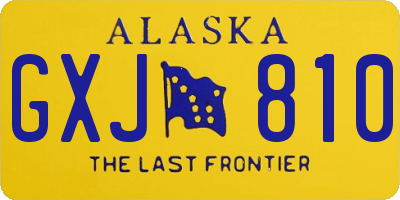 AK license plate GXJ810