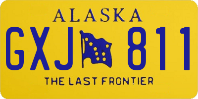 AK license plate GXJ811