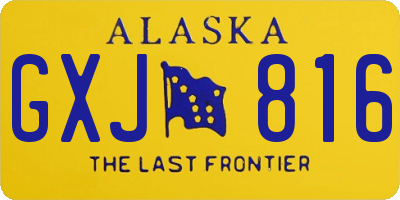AK license plate GXJ816