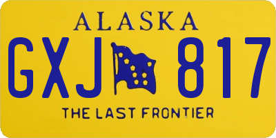 AK license plate GXJ817