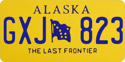 AK license plate GXJ823