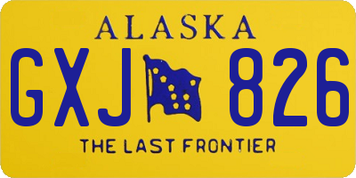 AK license plate GXJ826