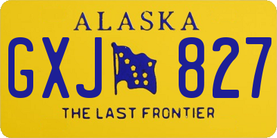 AK license plate GXJ827