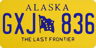 AK license plate GXJ836