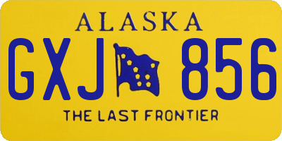 AK license plate GXJ856