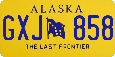 AK license plate GXJ858