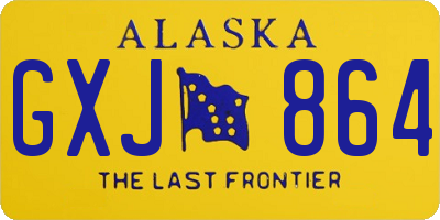 AK license plate GXJ864