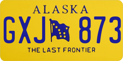 AK license plate GXJ873