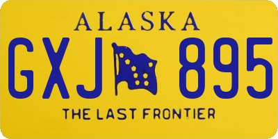 AK license plate GXJ895