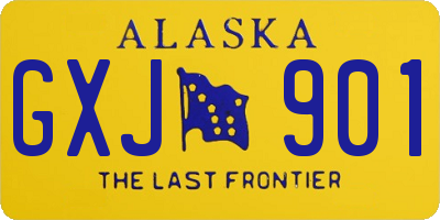 AK license plate GXJ901