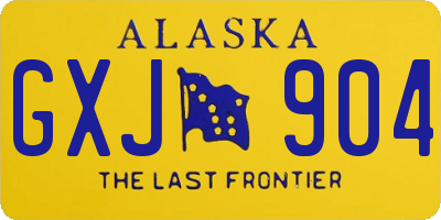 AK license plate GXJ904