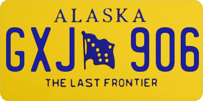 AK license plate GXJ906