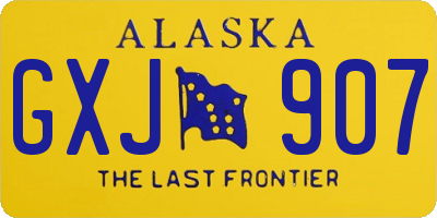 AK license plate GXJ907