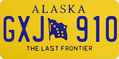 AK license plate GXJ910