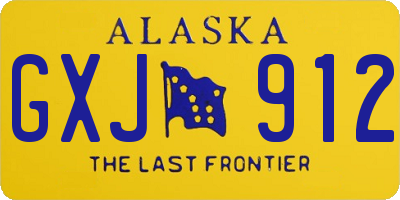 AK license plate GXJ912