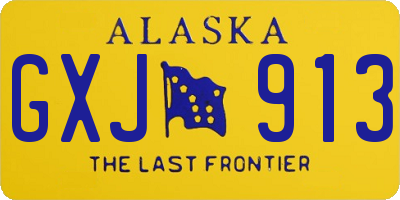 AK license plate GXJ913