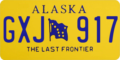 AK license plate GXJ917
