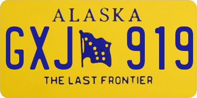 AK license plate GXJ919