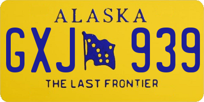 AK license plate GXJ939