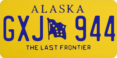 AK license plate GXJ944