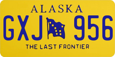 AK license plate GXJ956