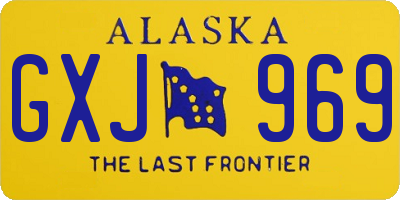 AK license plate GXJ969