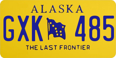 AK license plate GXK485