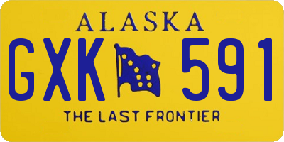 AK license plate GXK591