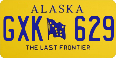 AK license plate GXK629