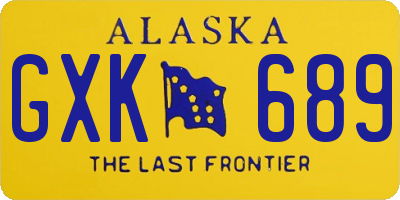 AK license plate GXK689