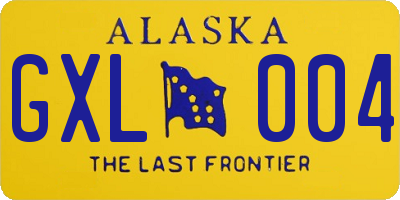 AK license plate GXL004