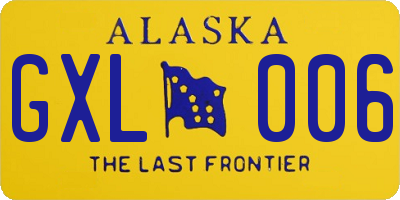 AK license plate GXL006