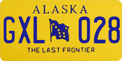 AK license plate GXL028