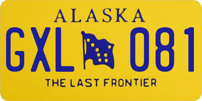 AK license plate GXL081
