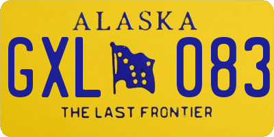 AK license plate GXL083