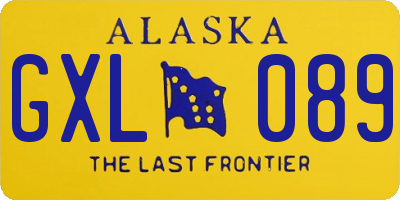 AK license plate GXL089