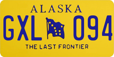 AK license plate GXL094